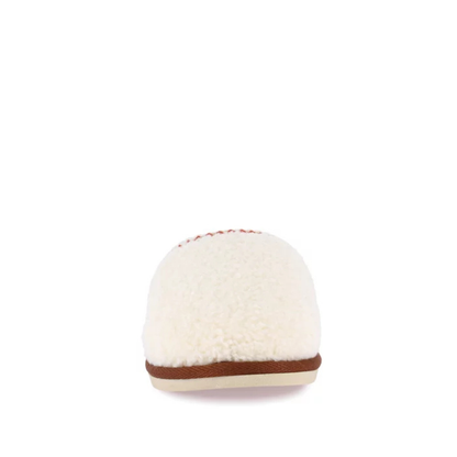 Pantofola Donna Grunland Peluche Panna