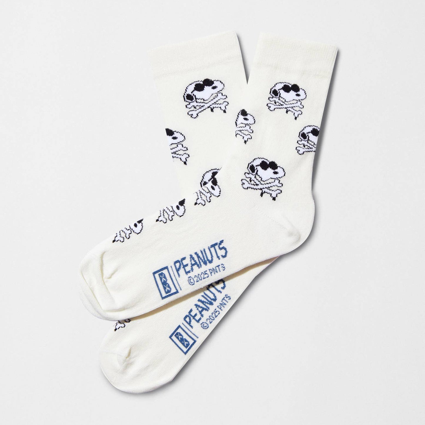 BeSnoopy Teschio Bianco Sporco - Calzini in Cotone 100% Biologico: Taglia 36/40