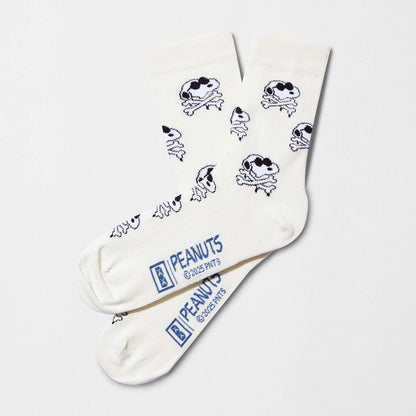 BeSnoopy Teschio Bianco Sporco - Calzini in Cotone 100% Biologico: Taglia 36/40