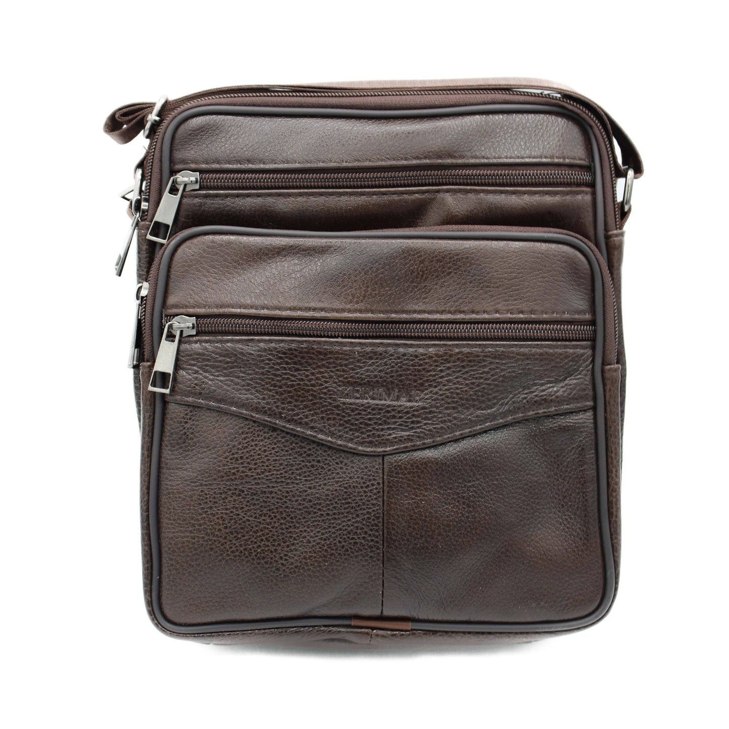 Borsa a tracolla da uomo in Pelle martellata