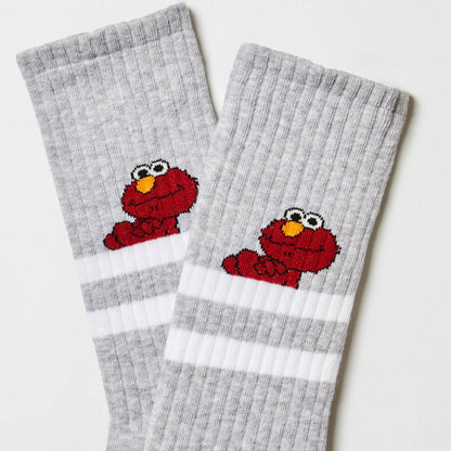BeSesameStreet Elmo Street - Calzini in Cotone 100% Biologico: Taglia 41/46