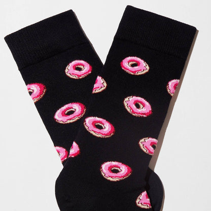 BeDonut Black - Calzini in Cotone 100% Biologico: Taglia 41/46