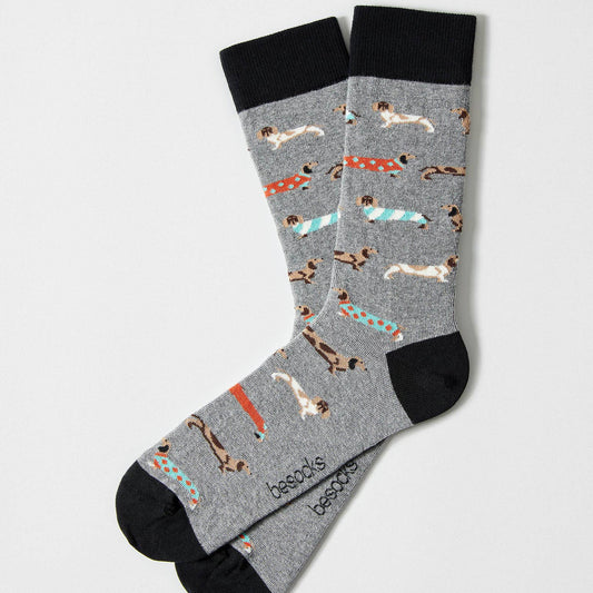 BePets Grigio - Calzini in cotone Biologico 100%: Taglia 41/46