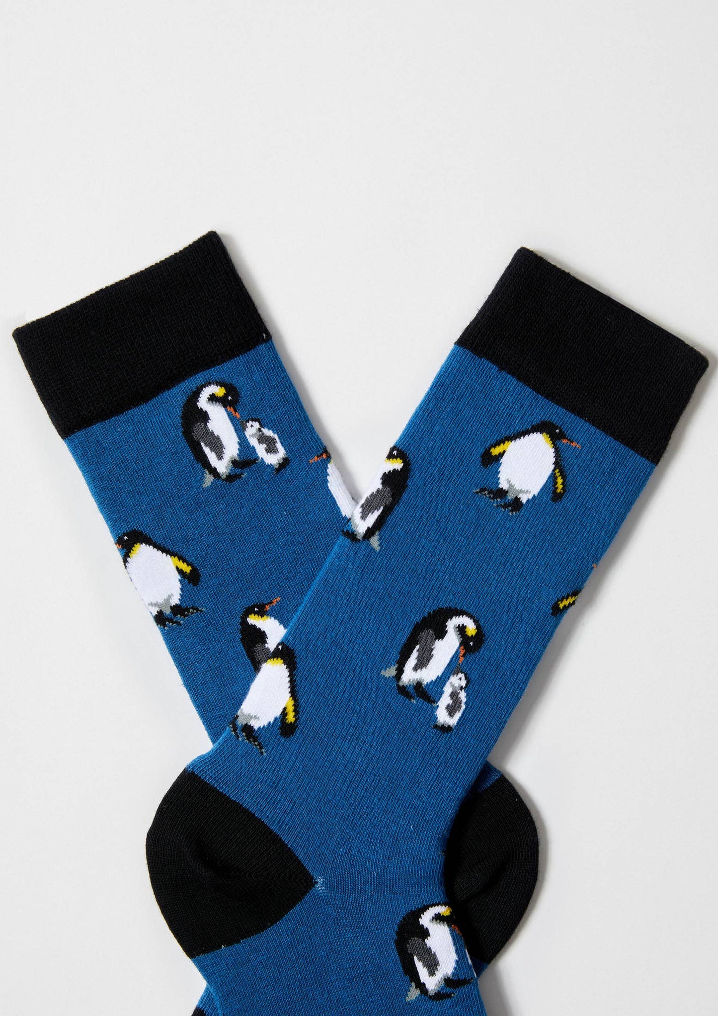 BePenguin Blu - Calzini in Cotone Biologico al 100%: Blu - Taglia 41/46