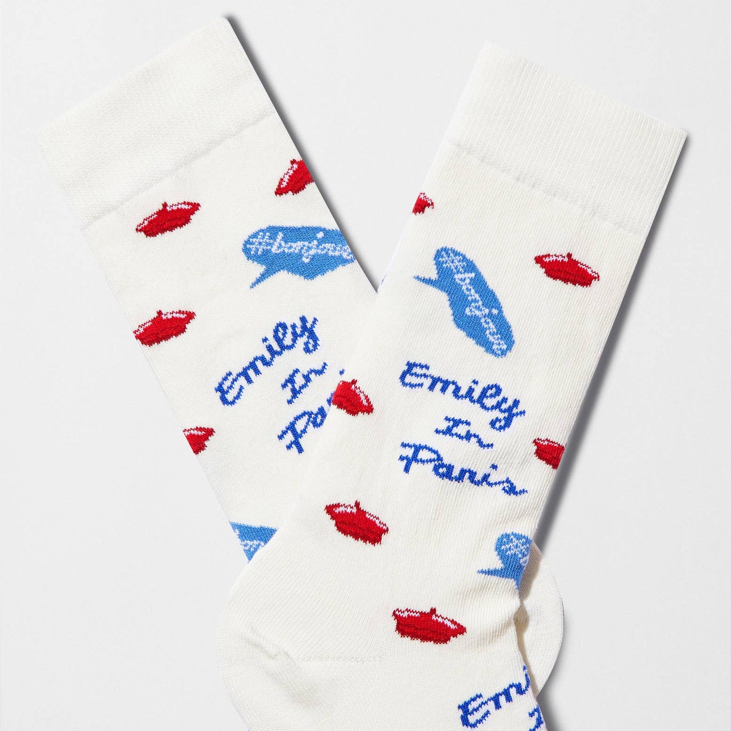 Calzini BeEmilyInParis Bonjour - 100% Cotone Biologico - Taglia 36/40