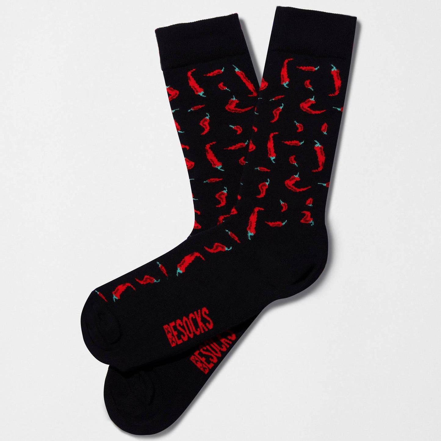 BeChilli Black - Calzini in Cotone 100% Biologico: Taglia 36/40 - 41/46