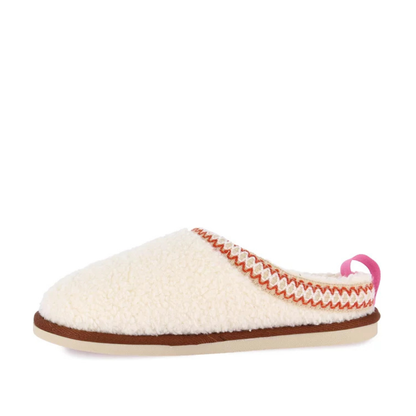 Pantofola Donna Grunland Peluche Panna