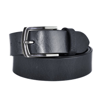Cintura da uomo in Vera Pelle: Blu / 120