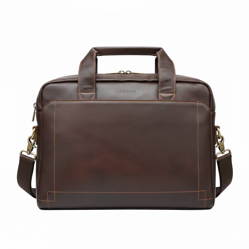 Borsa da Lavoro in Pelle Marrone – Elegante e Professionale