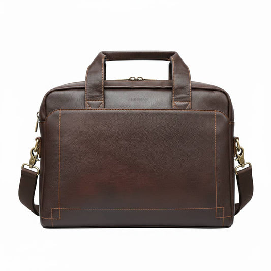 Borsa da Lavoro in Pelle Marrone – Elegante e Professionale