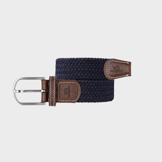 Cintura Intrecciata Elastica Blu Marino