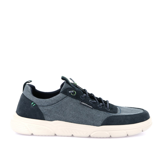 Sneakers Uomo Grunland Tessuto Blu