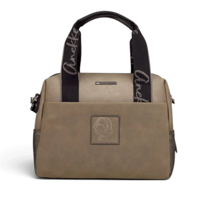 Borsa a Mano Donna Anekke in Ecopelle Stampata Taupe con Tracolla