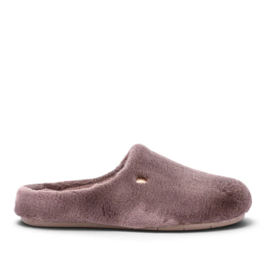 Pantofola Donna Grunland in Morbido Peluche Taupe