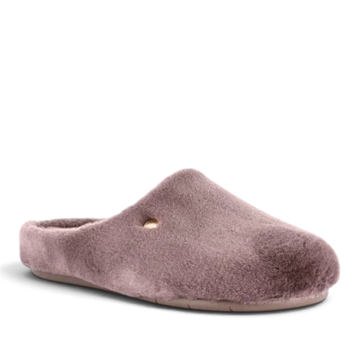 Pantofola Donna Grunland in Morbido Peluche Taupe