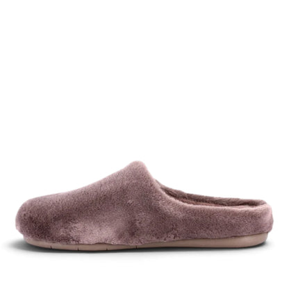 Pantofola Donna Grunland in Morbido Peluche Taupe