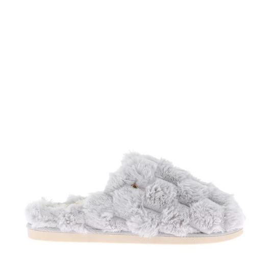 Pantofola Donna Grunland Peluche Grigio