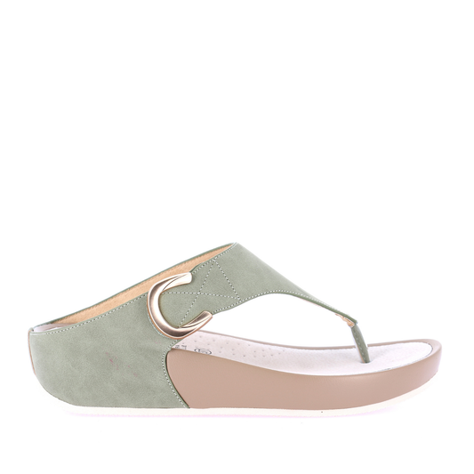 Scalzato Donna Grunland Infradito DIRA Oliva