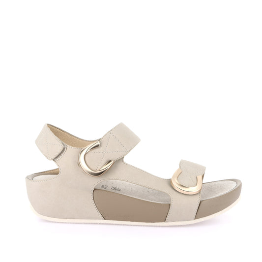 Sandalo Donna Grunland Doppia Fascia DIRA Beige