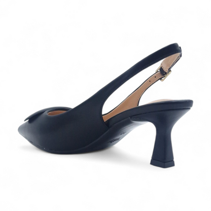 Decolleté Slingback Donna Francesco Milano Pelle Nero