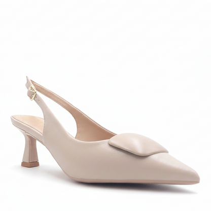 Decolleté Slingback Donna Francesco Milano Pelle Nude