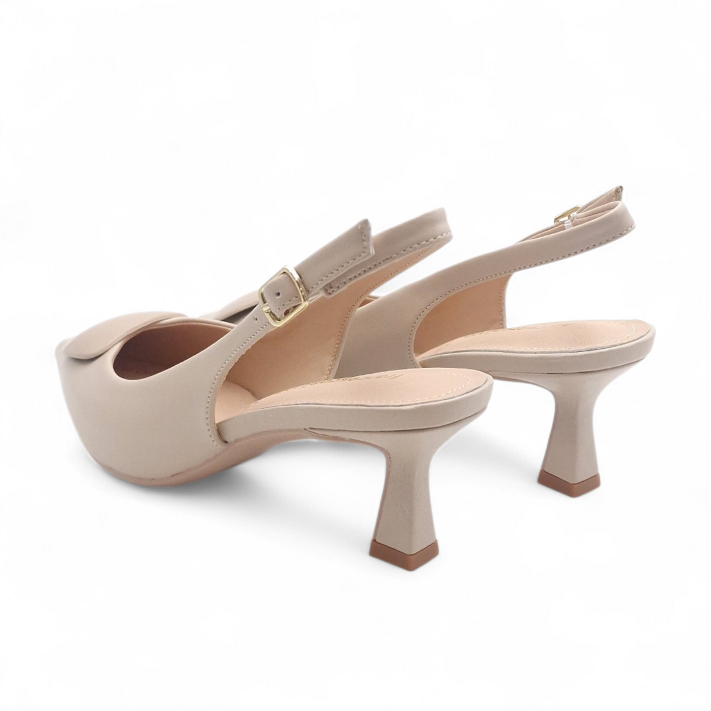 Decolleté Slingback Donna Francesco Milano Pelle Nude