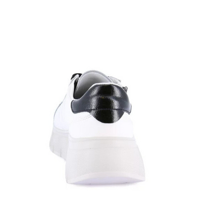 Sneakers Donna Grunland con accessorio in Pelle Bianco
