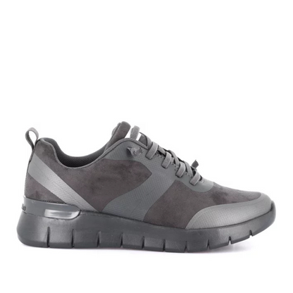Sneakers Donna Grunland Antracite con laccio elastico