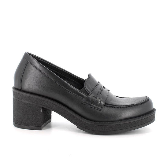 Mocassino Donna Tacco Igi&Co in Pelle Nero