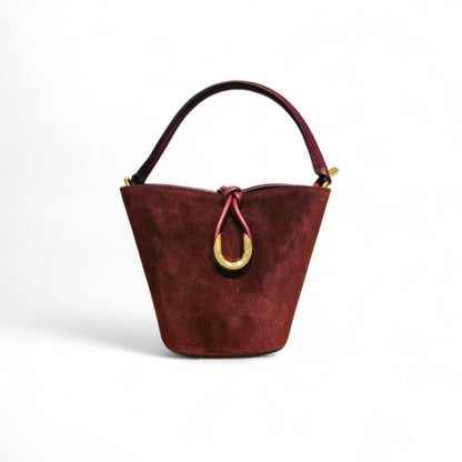 Secchiello in Pelle Scamosciata Alice