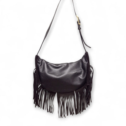 Tracolla in Pelle Scamosciata con Frange Scarlett