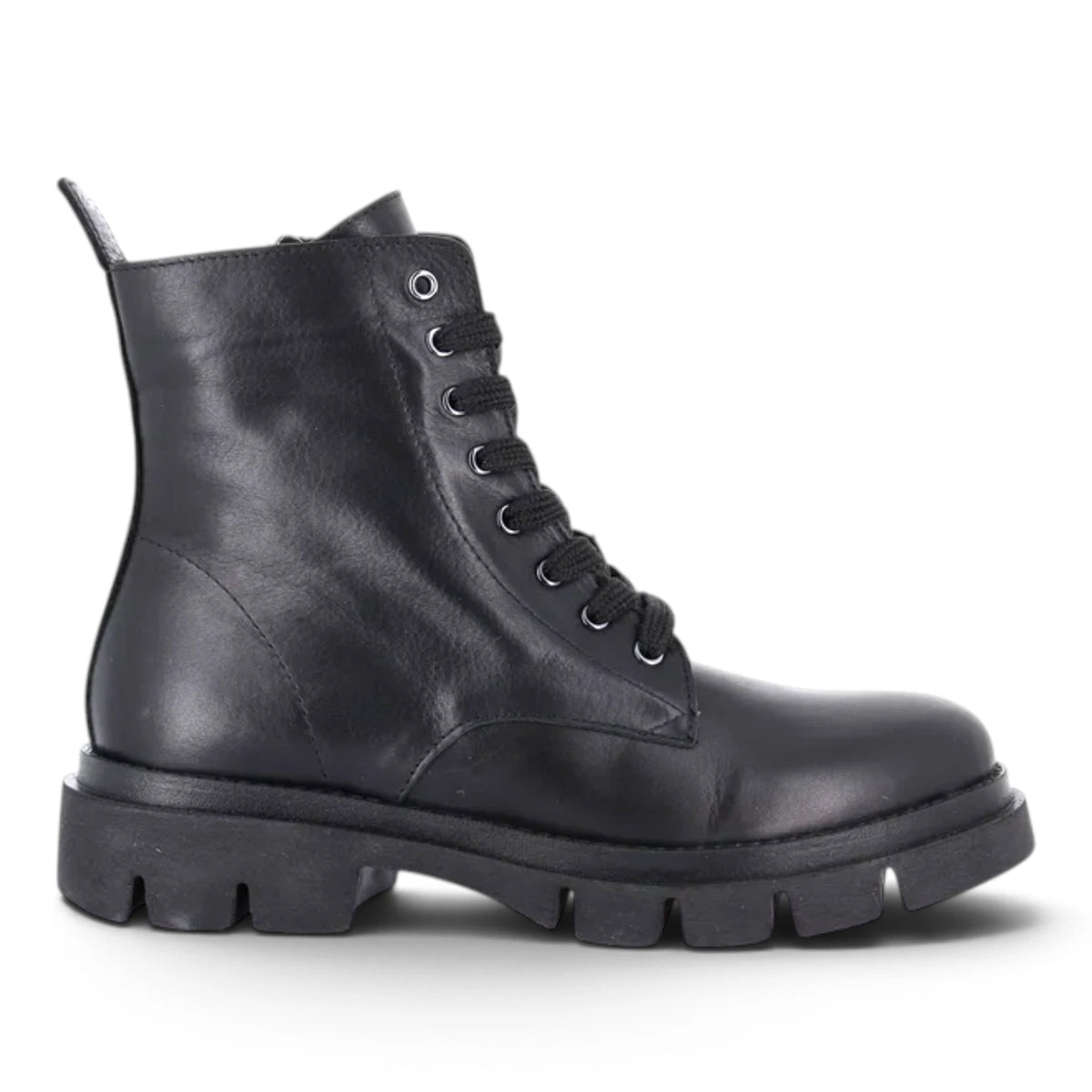 Anfibio Donna Grunland in Morbida Pelle Nero con zip