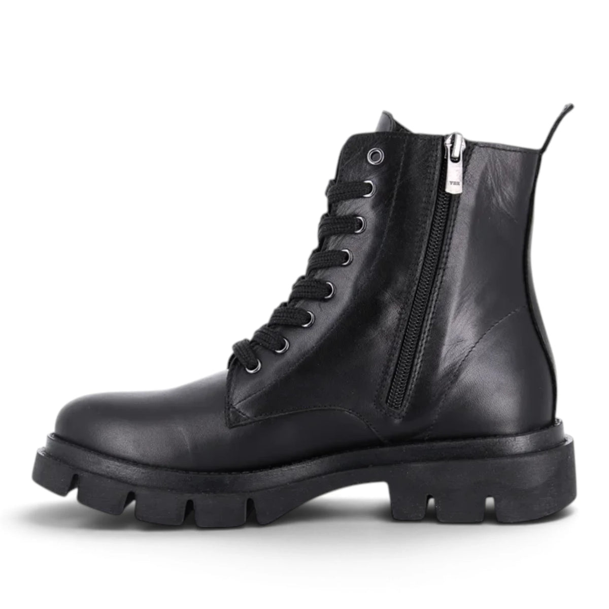 Anfibio Donna Grunland in Morbida Pelle Nero con zip