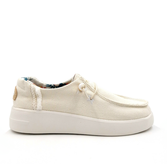 Mocassino Donna in Tessuto Beige Stone