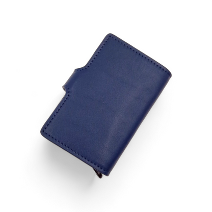 Wallet in Pelle Blu