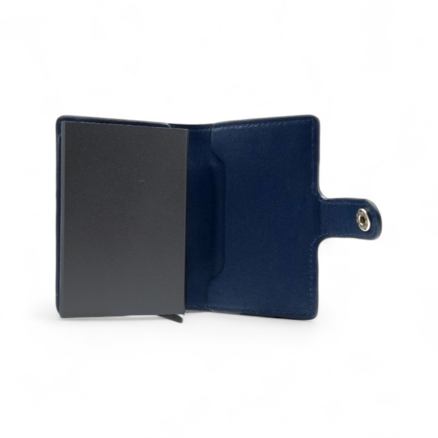 Wallet in Pelle Blu