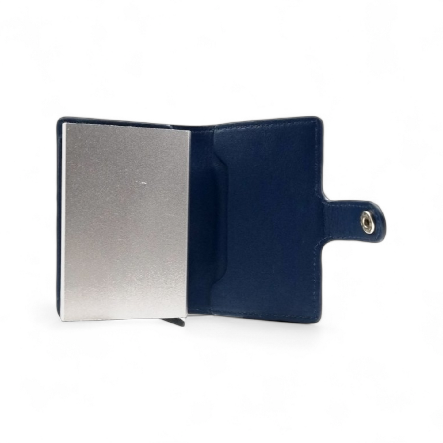 Wallet in Pelle Blu