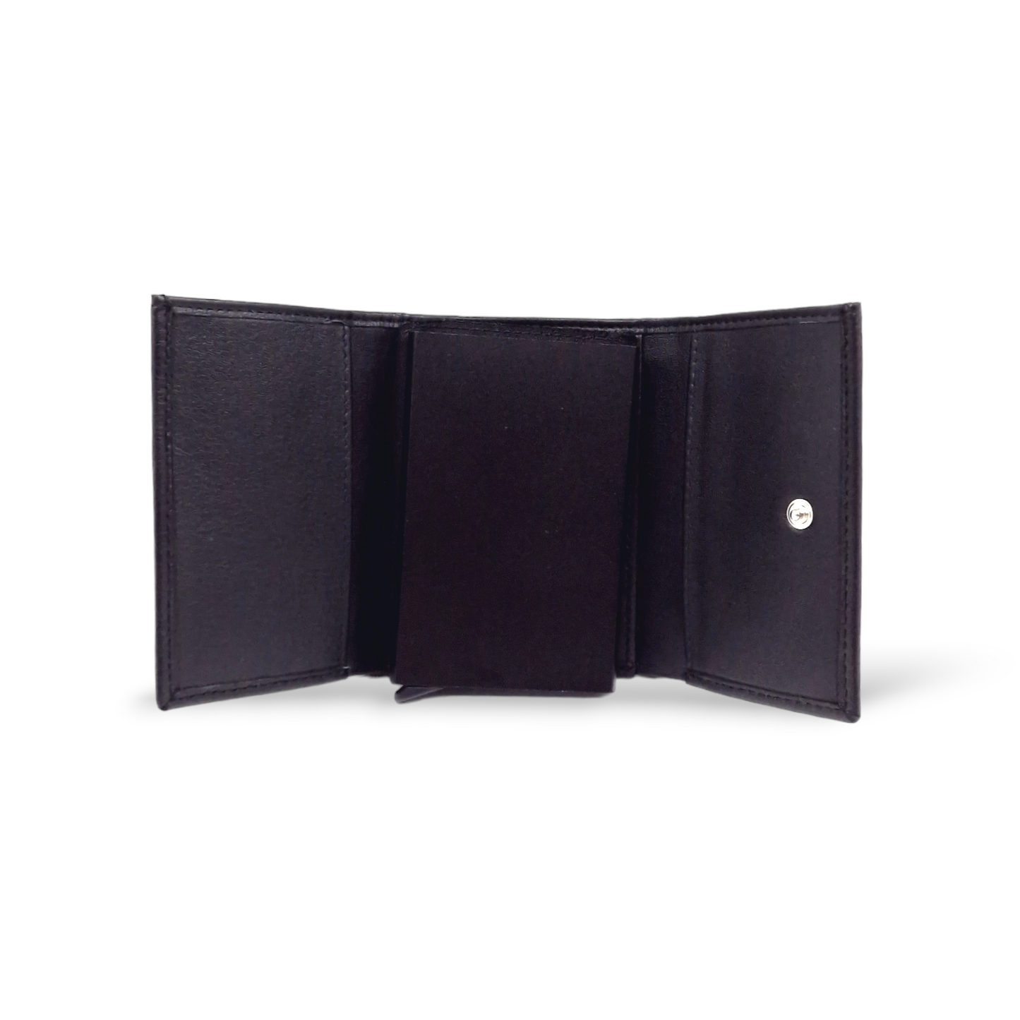 Portafogli  con Card Holder in Pelle Nero