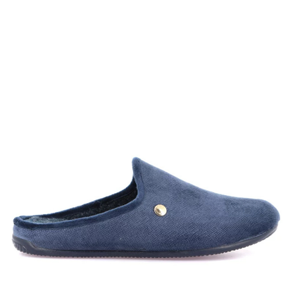 Pantofola Uomo Grunland in tessuto Blu