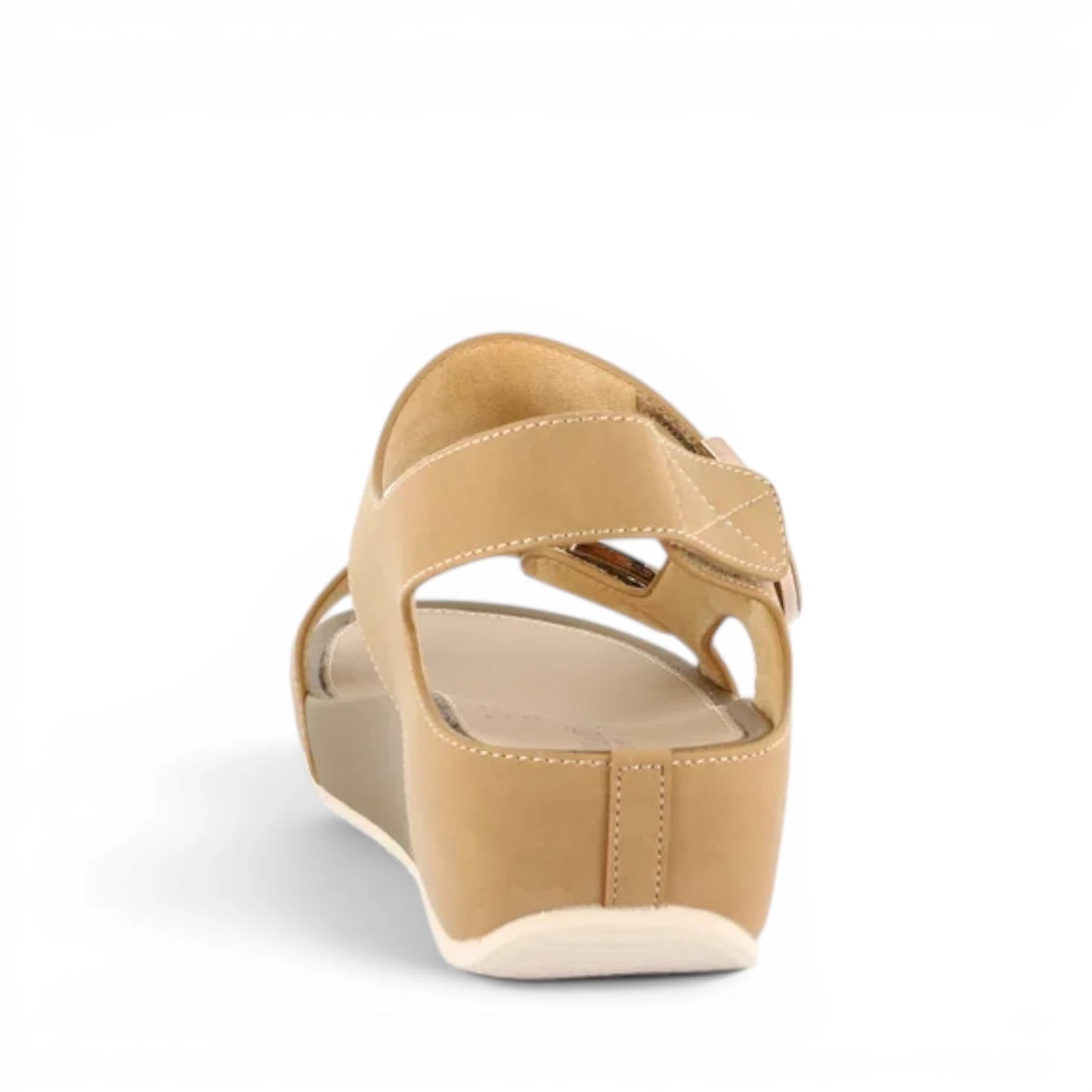Sandalo Donna con zeppa Grunland doppia fascia Cuoio
