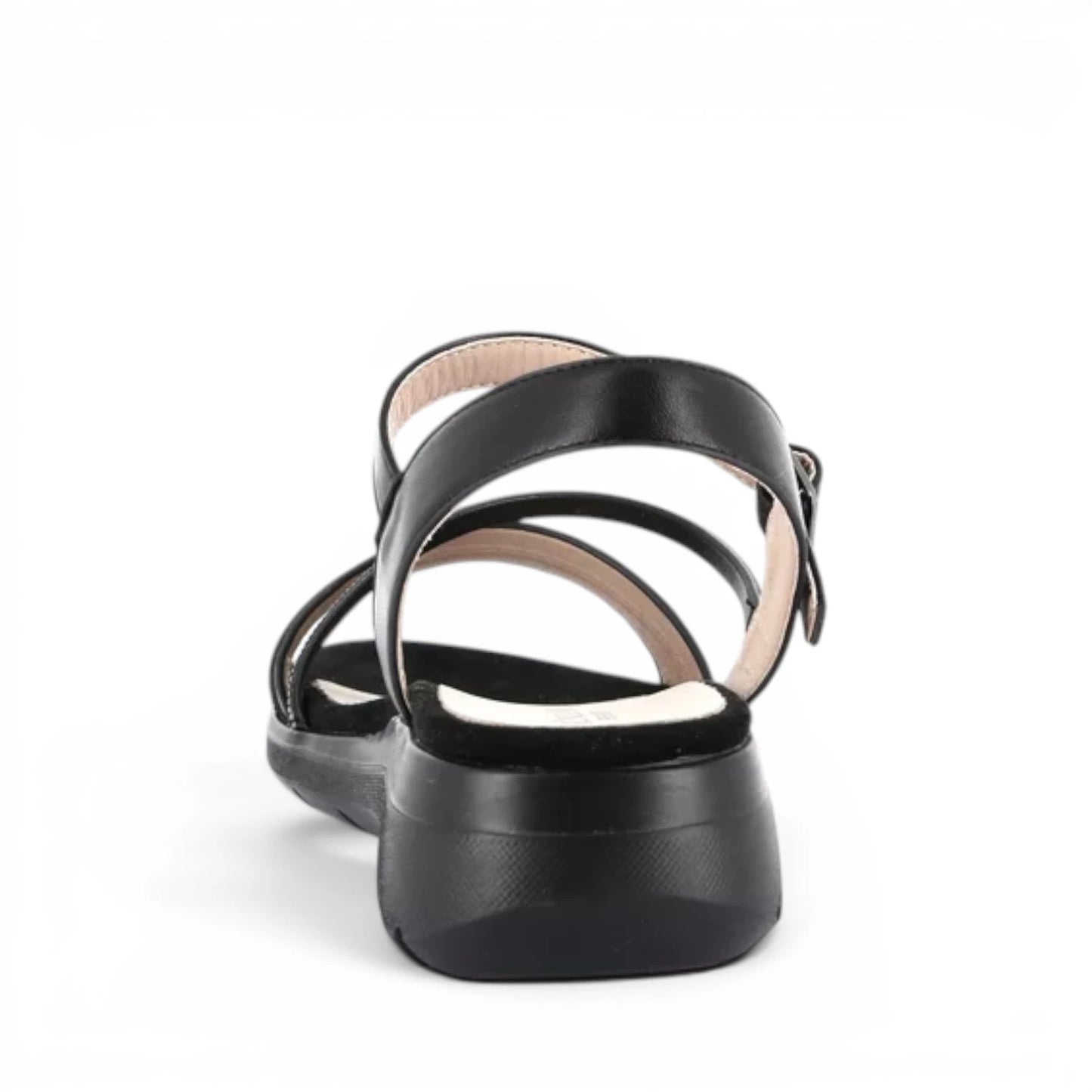 Sandalo Donna con zeppa Grunland Nero con riporti Glitter