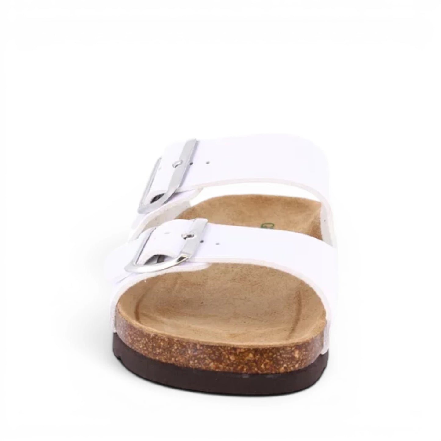 Sandalo Scalzato Donna Grunland doppia fascia Bianco