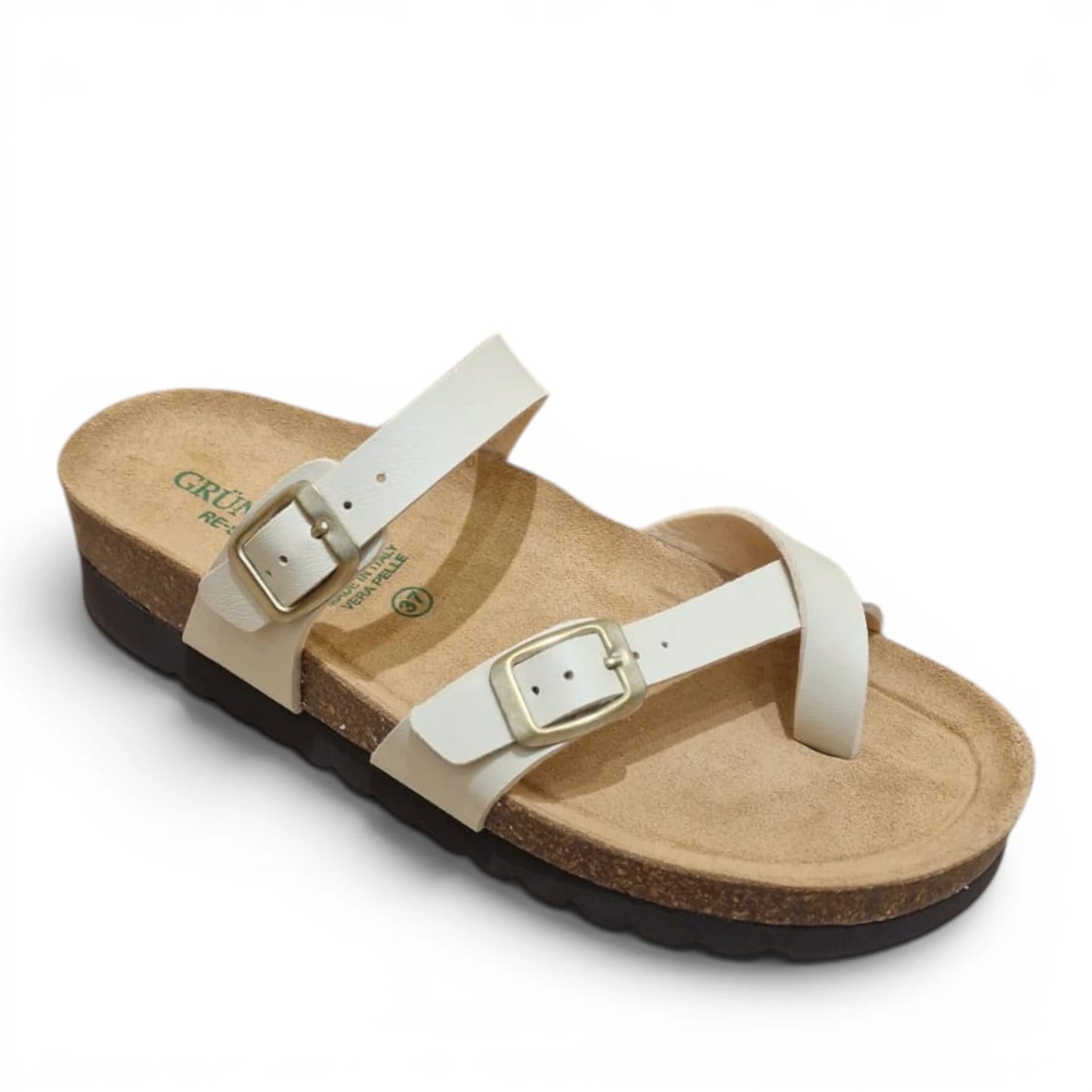Sandalo Scalzato Donna Grunland Infradito Beige