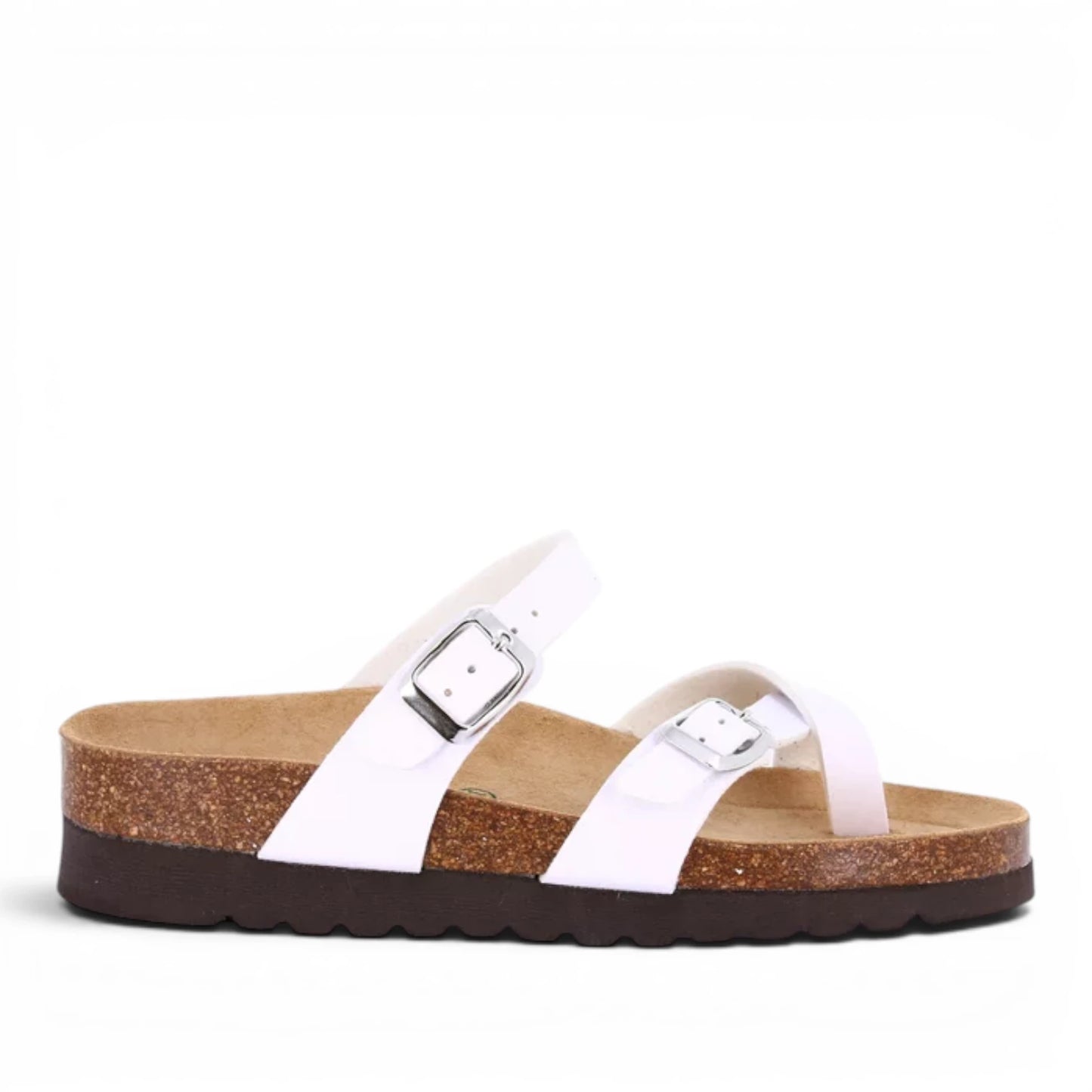 Sandalo Scalzato Donna Grunland Infradito Bianco