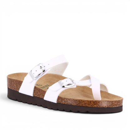 Sandalo Scalzato Donna Grunland Infradito Bianco