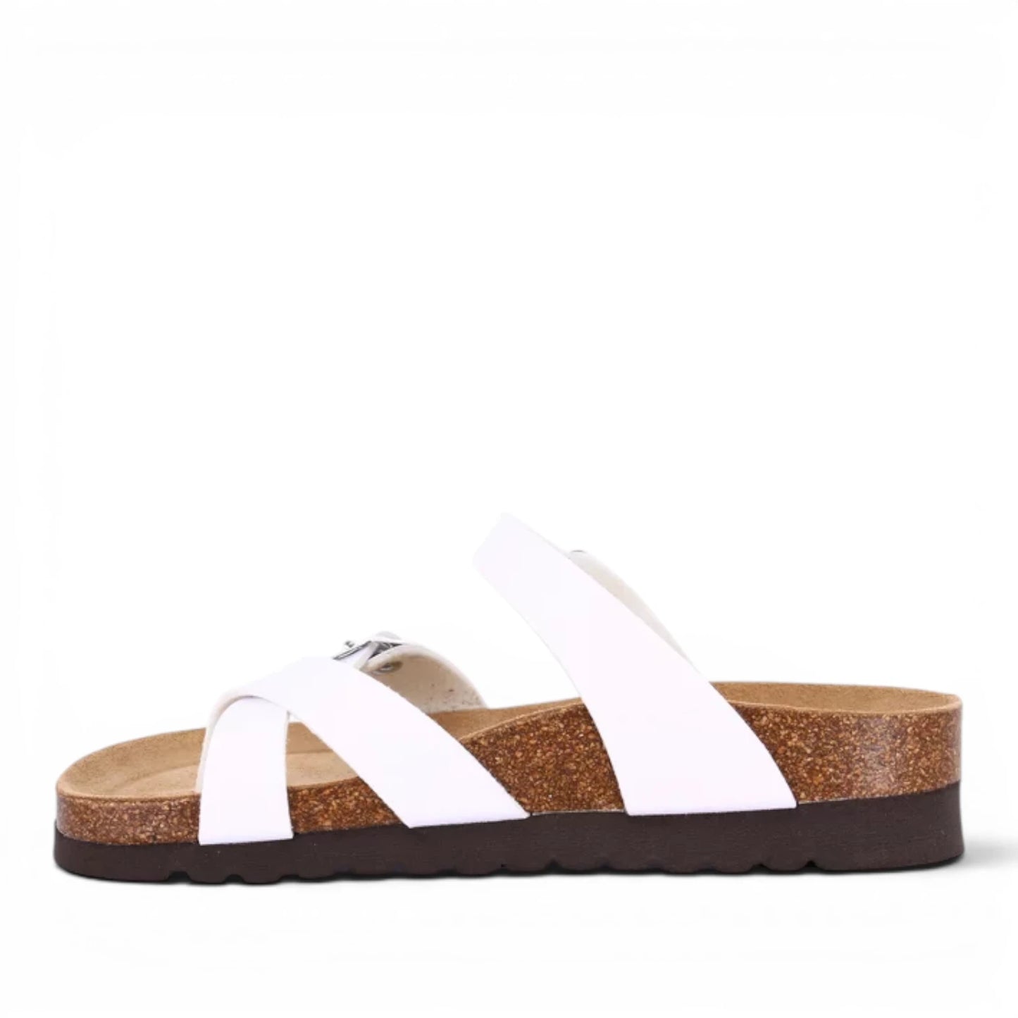 Sandalo Scalzato Donna Grunland Infradito Bianco