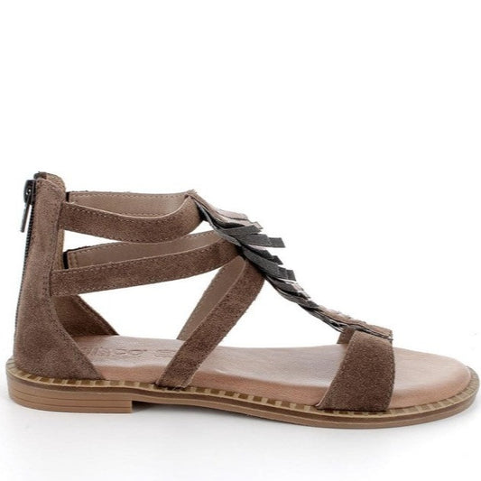 Sandalo Plume Igi&co Scamosciato Fango