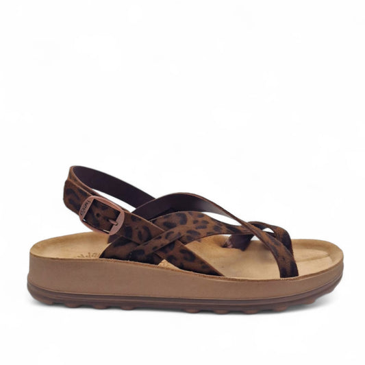 Sandalo Donna Fantasy Sandals Elinor Oro Leopardo