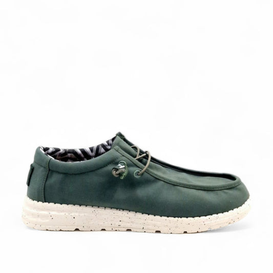 Mocassino Uomo HiGuys in tessuto Verde