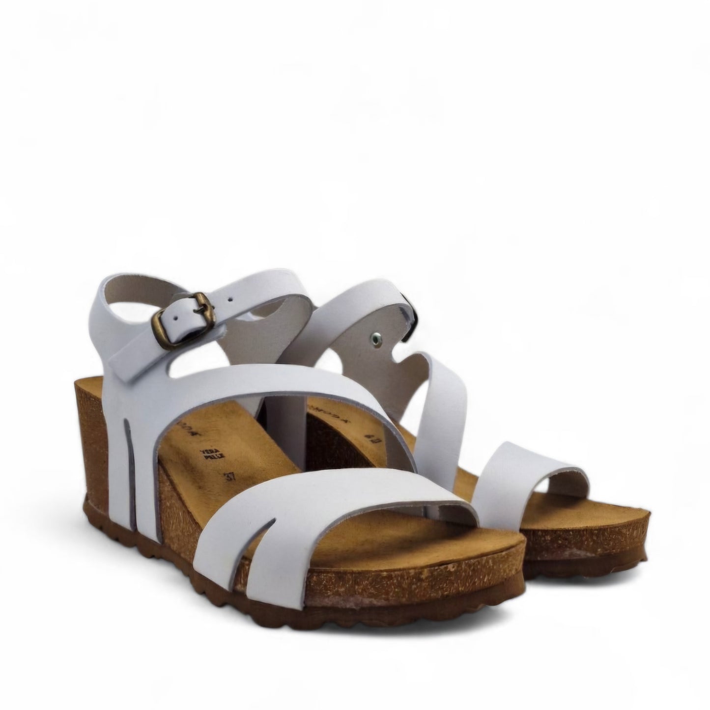 Sandalo Zeppa Morbicomoda Fascia Bianco